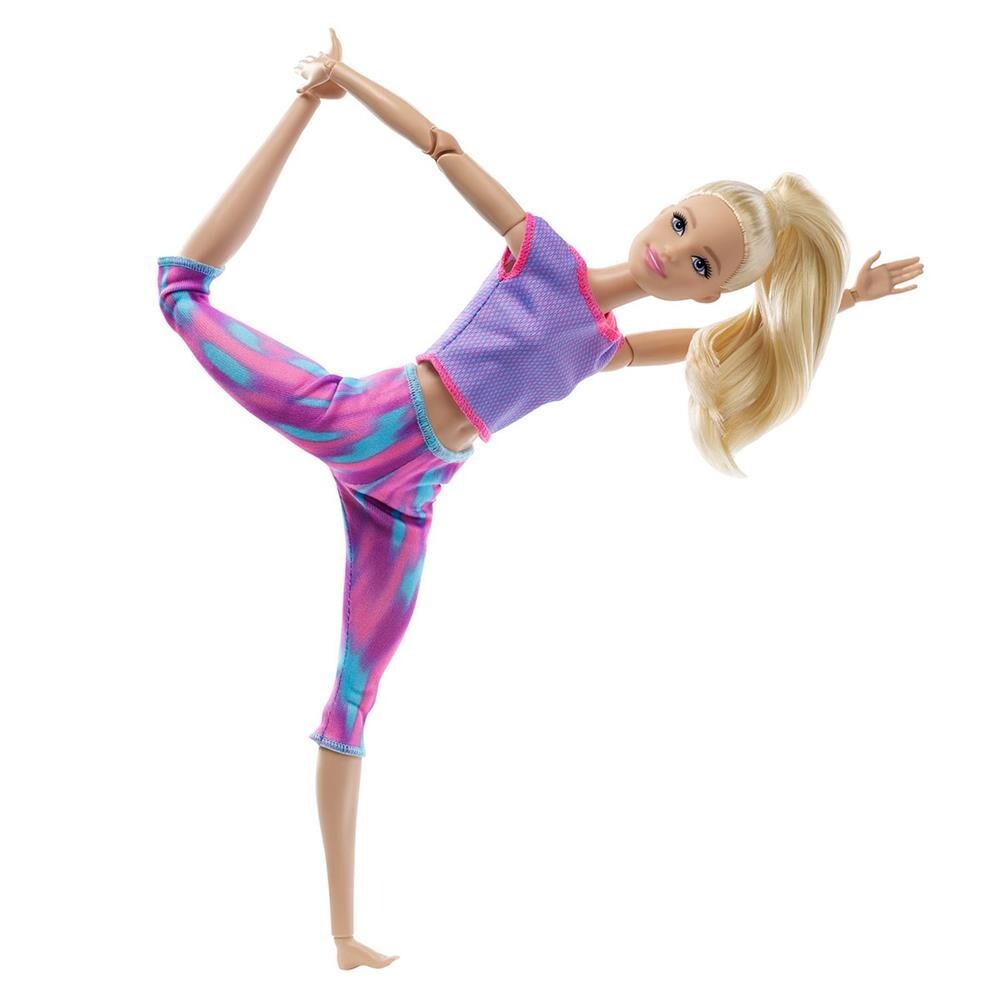 Barbie GXF04 Made to Move Doll with 22 Flexible Joints & Long Blonde Ponytail