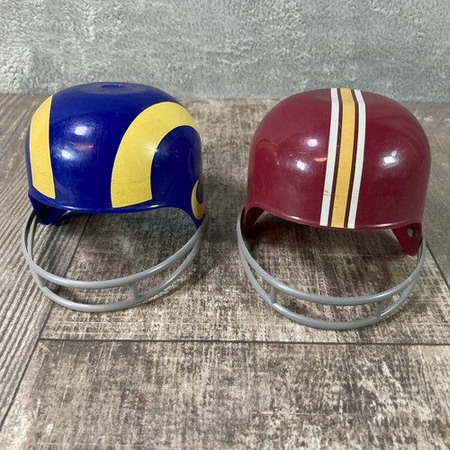 Red Skins Rams 1974 NFL Football Laich Dairy Souvenir Ice Cream Helmets