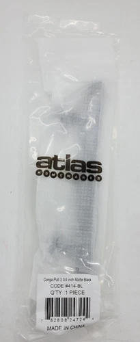 Atlas Homewares 414-BL Conga Tiki Hut Pull Matte Black 3 3/4 in FREE SHIPPING c - Picture 2 of 3