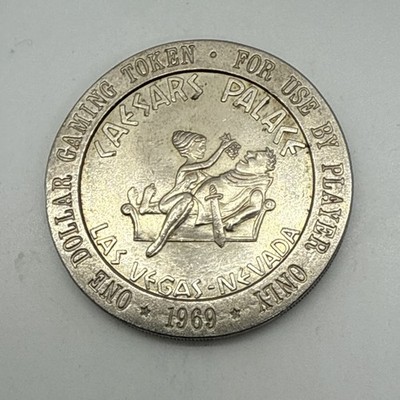 Caesars Palace Casino Las Vegas Nevada $1 Slot Token Franklin Mint 1969