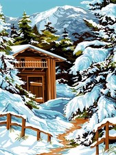 Seg De Paris Needlepoint canvas for halfstitch without yarn Snow SE926.282 Pr...