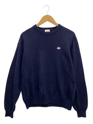 DANTON Knit Sweater (Thick) Size 40 Wool Navy DT-D0028