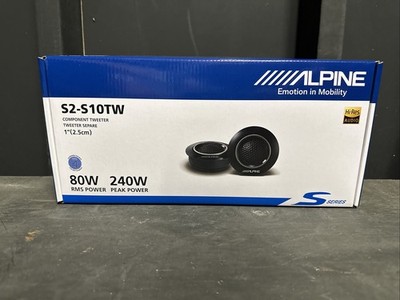 Alpine S2-S10TW 1'' S-Series 4-ohm Dome Tweeters Brand New