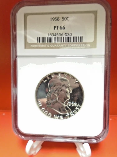 1958 United States Franklin Silver Half Dollar NGC PF 66 Proof