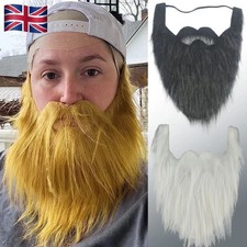 1x Fake Beard Realistic Fake Beard Halloween Fake Mustache Halloween Costume