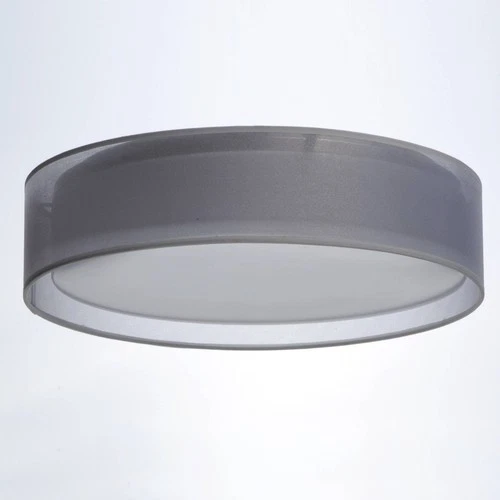 Maxim Prime 16" Wide White Organza Drum LED Ceiling Light - Picture 5 of 6