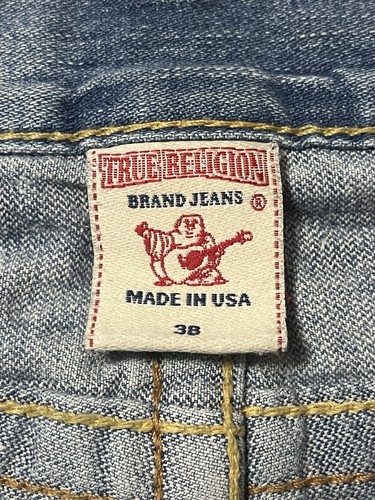 Pantalones Cortos Vaqueros True Religion Billy Denim Talla 38 Buda Bordados Logotipos - Imagen 3 de 16