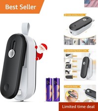 Portable Mini Bag Sealer with Cutter - Keep Your Food Fresh Effortlessly