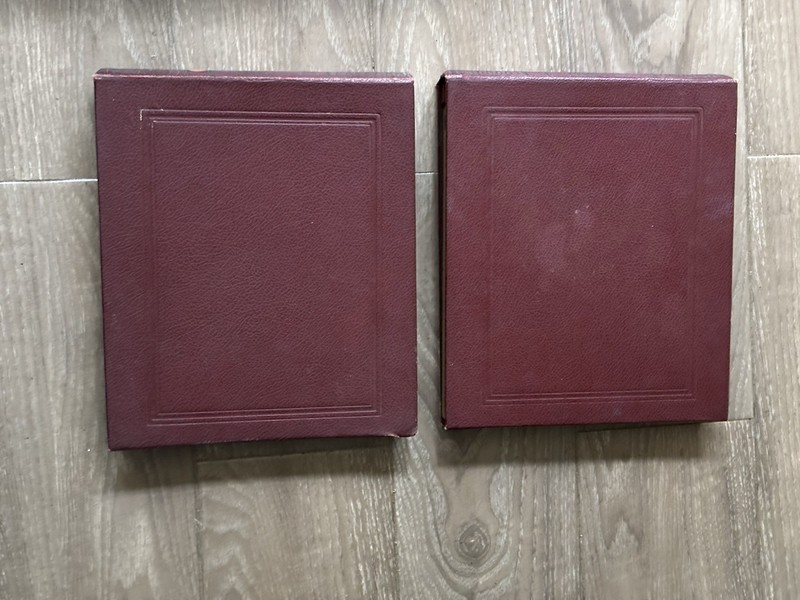 2 Vintage 12 Page Record Album Binder w/ 20 Vintage 78rpm Albums