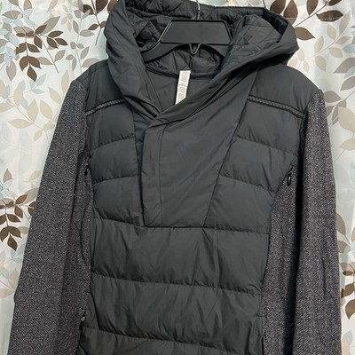 Lululemon Fluff Off PulloverBlack / Heathered Herringbone Heathered Black Size 6