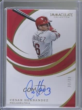 2019 Panini Immaculate Signatures /99 Cesar Hernandez #S-CH Auto