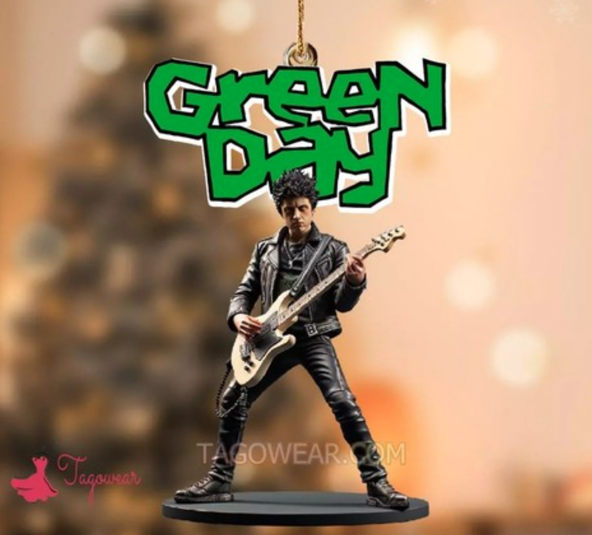 Green Day Billie Joe Ornament, Christmas gift