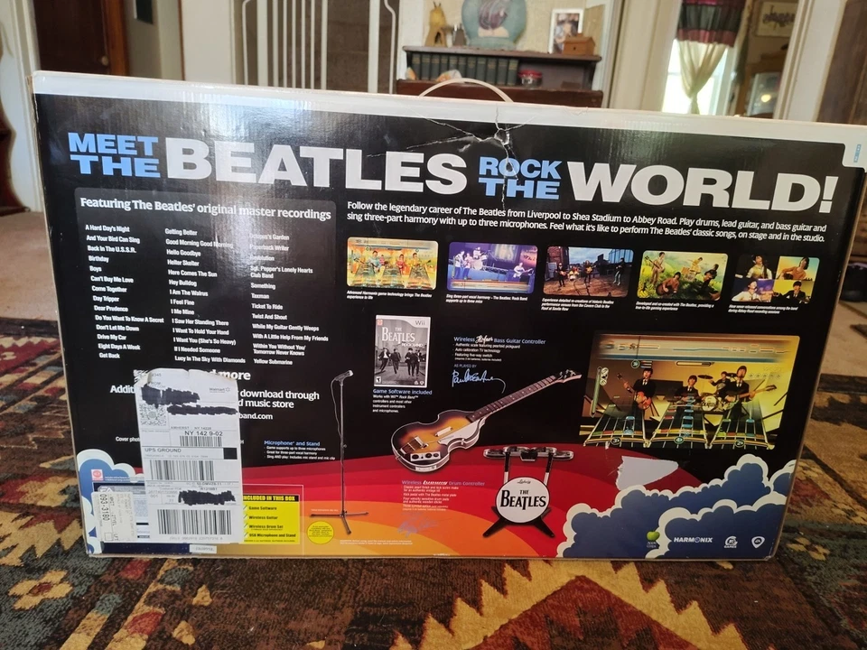 The Beatles Rock Band Limited Edition BOX ONLY EMTPY PACKAGING INSIDE MANUAL IN - Image 3 of 4