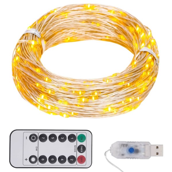 Led-Lichterkette Mit 150 Leds Warmweiß 15 M AußEnbereich-image