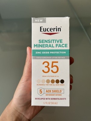 Eucerin Sensitive Tinted Mineral Face Sunscreen SPF 35 1.7 fl oz