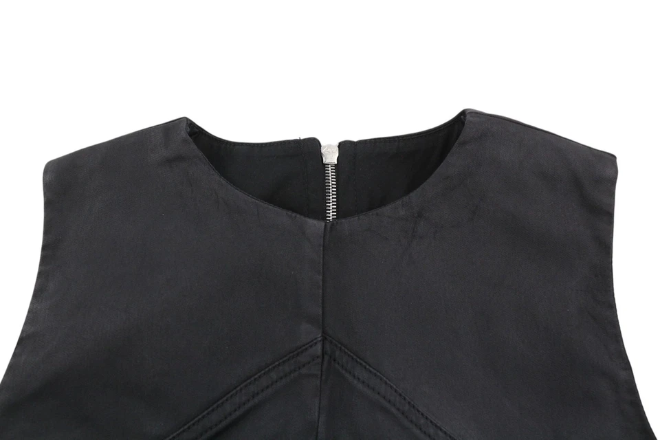 Vestido DIESEL D-Floor-SP-NE para mujer M sin mangas cremallera completa recubierto doble mini Foto 4 de 4