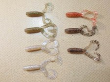 Gary Yamamoto 4 Inch Glove Double Tail 7 Pieces Assorted 35925