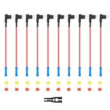 FTR4-10 Car Fuse Tap Adapter Mini ACZ Dual-slot Blade Rightward Fuse Hold 2 Kits