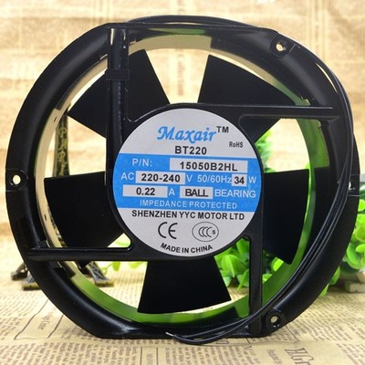 New Maxair 15050B2HL AC220V-240V 34W 0.22A 2-wire Cooling Fan *tn