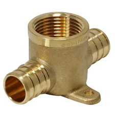 1 Pack XFITTING 3/4" Pex-B x 3/4" Pex-B x 3/4" Female Drop Ear Tee, Lead Free