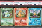 PSA 10 Bulbasaur Charmander Squirtle Classic Pokemon Set