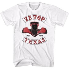 ZZ Top ZZ Top Texas White Adult Classic T-Shirt