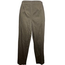 Brooks Brothers Womens Olive Green Stretch Cotton Pants Sz 6 Career Chic Preppy