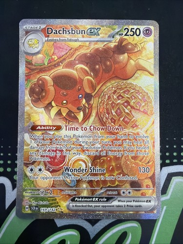 Dachsbun ex 169/142 Special Illustration Rare Pokemon Stellar Crown ENG Mint