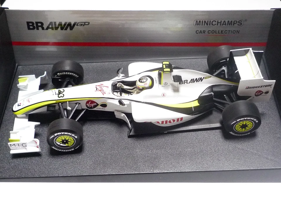 MINICHAMPS 1:18 BRAWN GP BGP 001 R. BARRICHELLO 2009 "SINGAPORE GP" - Immagine 3 di 4