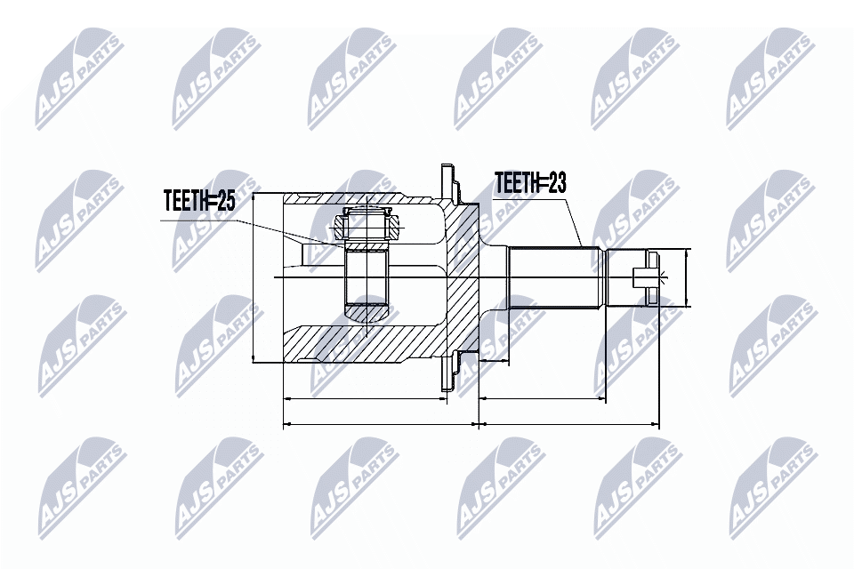 N.T.Y. NPZ-HD-046.NTY Joint Kit, drive shaft for HONDA - Image 3