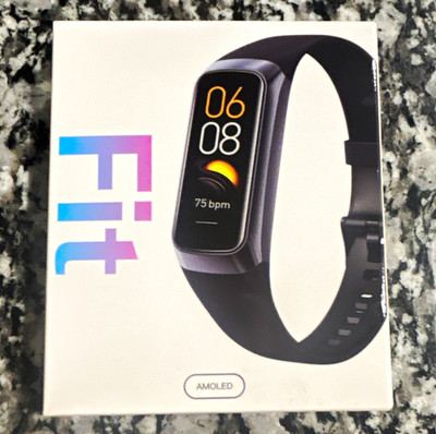 Fitbit Activity Tracker Fitness Band Wrist-Worn Black AMOLED Display