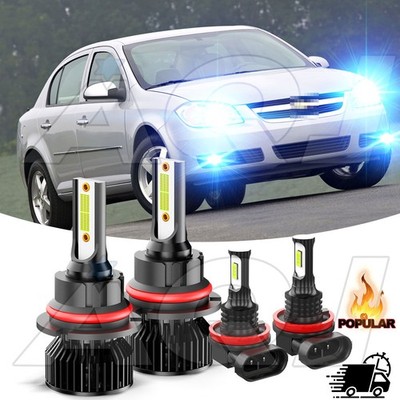 For Chevrolet Cobalt 2005-2010 9007 LED Headlight +H11 Fog Light Bulbs Kit Blue