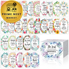Estune 240 Pcs Bible Verse Cards bulk with 1.97 x 3.54 inches, multicolor