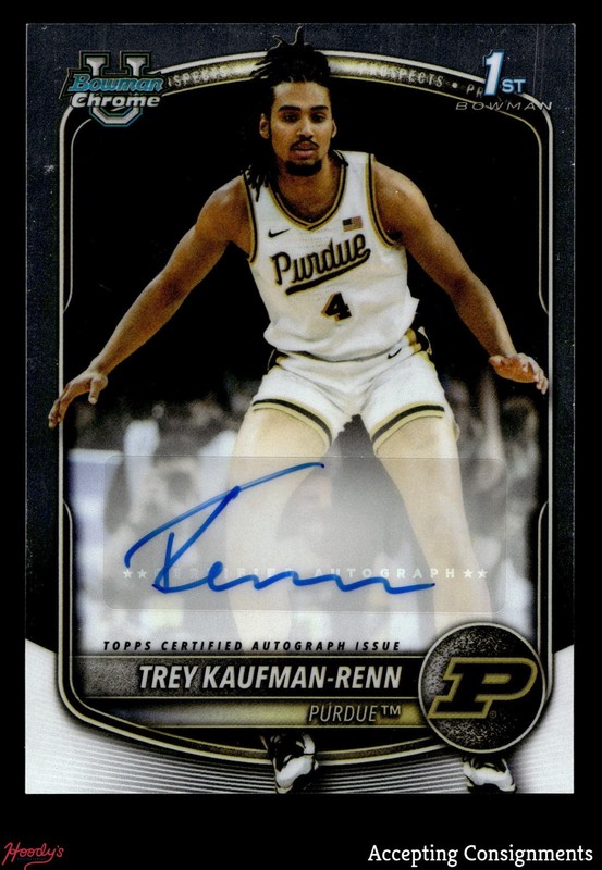 2025-26 Bowman Chrome Univ Prospect Autograph Trey Kaufman-Renn ROOKIE 1st AUTO