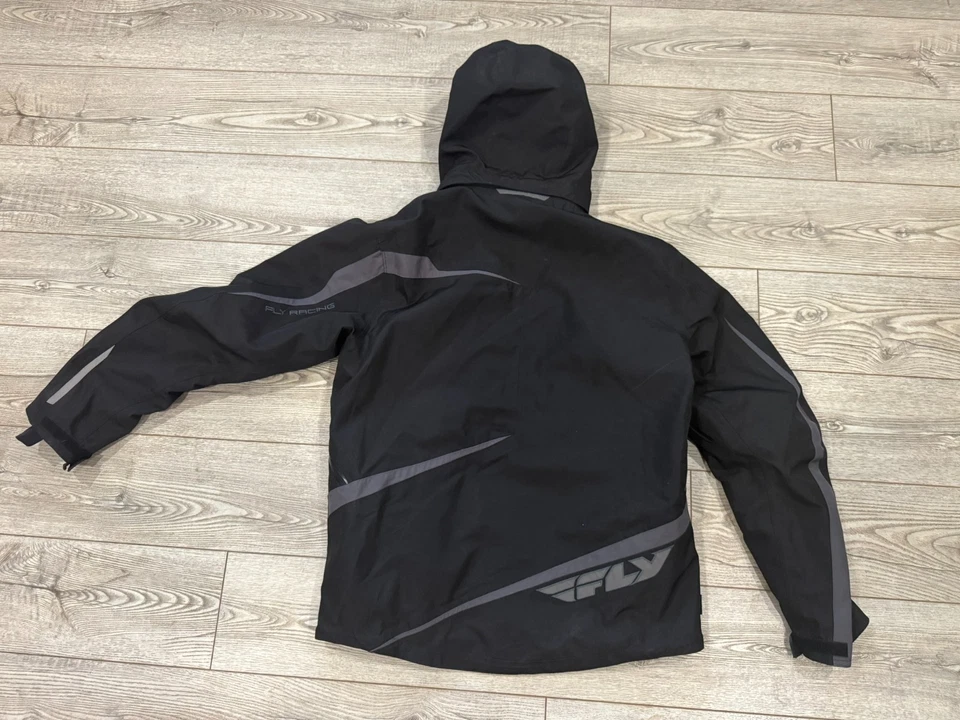 Chaqueta de moto de nieve Fly Racing negra/gris carbono para hombre talla XL - ¡COMO NUEVA! Foto 2 de 3
