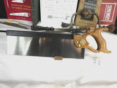 Shurly-Dietrich 12'' Back Saw, 14 ppi Rip Cut, New Saw Plate, Canadian Saw  1080