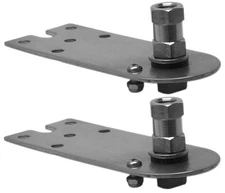 2 Lot Kalibur K18 5-1/2in Flat Stainless Steel CB Radio Antenna Mount Bracket