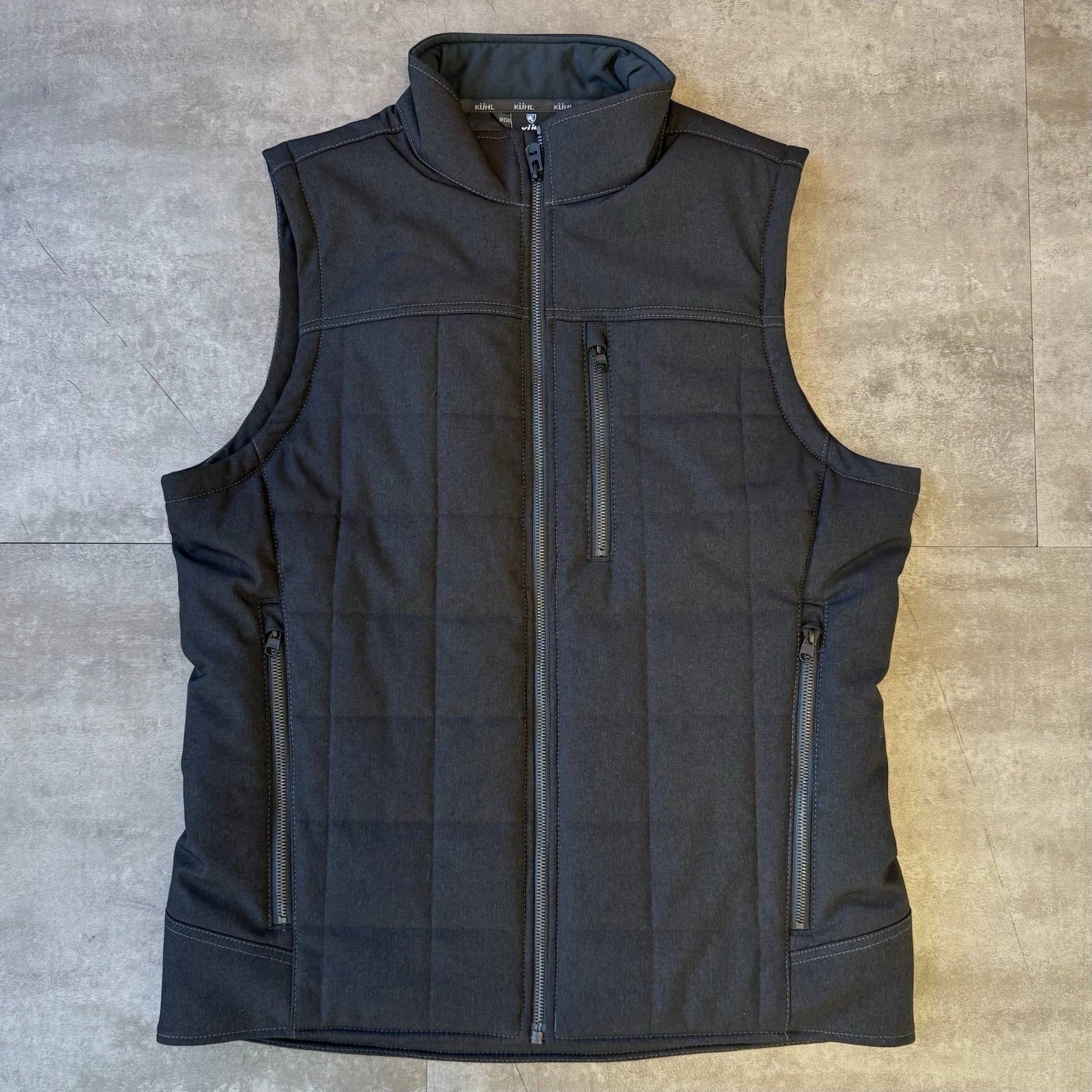 Kuhl Men's Impakt Insulated Vest Size Medium Gotham Gray/Black Full Zip - NWOT
Opens in a new window