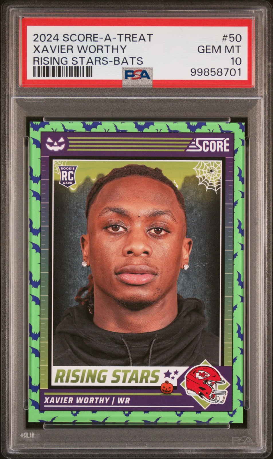 Xavier Worthy Panini Score-A-Treat Rising Stars #50 Bats