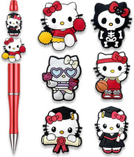 Cartoon Focal Beads for Pens, Cute Silicone Focal Beads for Making DIY Bead P...