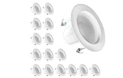 Feit Electric 4 in 775 Lumen High Output Dimmable LED Recessed Light Trim Kit 16