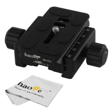 50mm Subtend Double Clamp + 70mm Plate for Sunwayfoto RRS Arca Nodal Point Rail