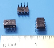 (3PCs) IC , RC4192N , RAYTHEON, Operational Amplifier, 1 Func , BIPolar
