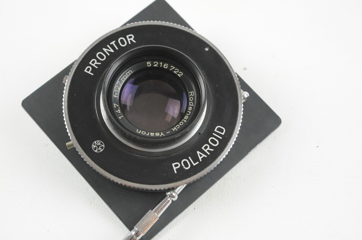 Rodenstock-Ysarex 127mm 4.7 Lens in Polaroid/.Prontor Shutter