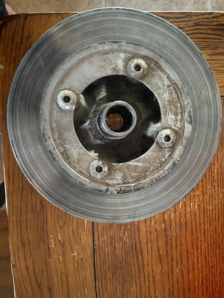 12 Suzuki King Quad Kingquad LT 400 ASI ATV freno de disco delantero rotor buje montaje de tuerca Foto 2 de 4