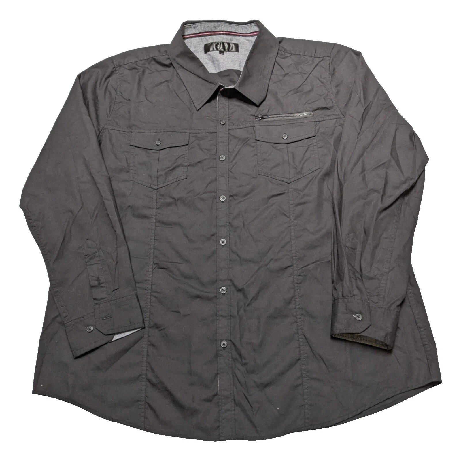 Triumph 聚酯纤维休闲纽扣衬衫男士