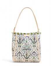 Spartina 449 Melody Bucket Hamilton Rug Print Purse In Blue/cream - Size One