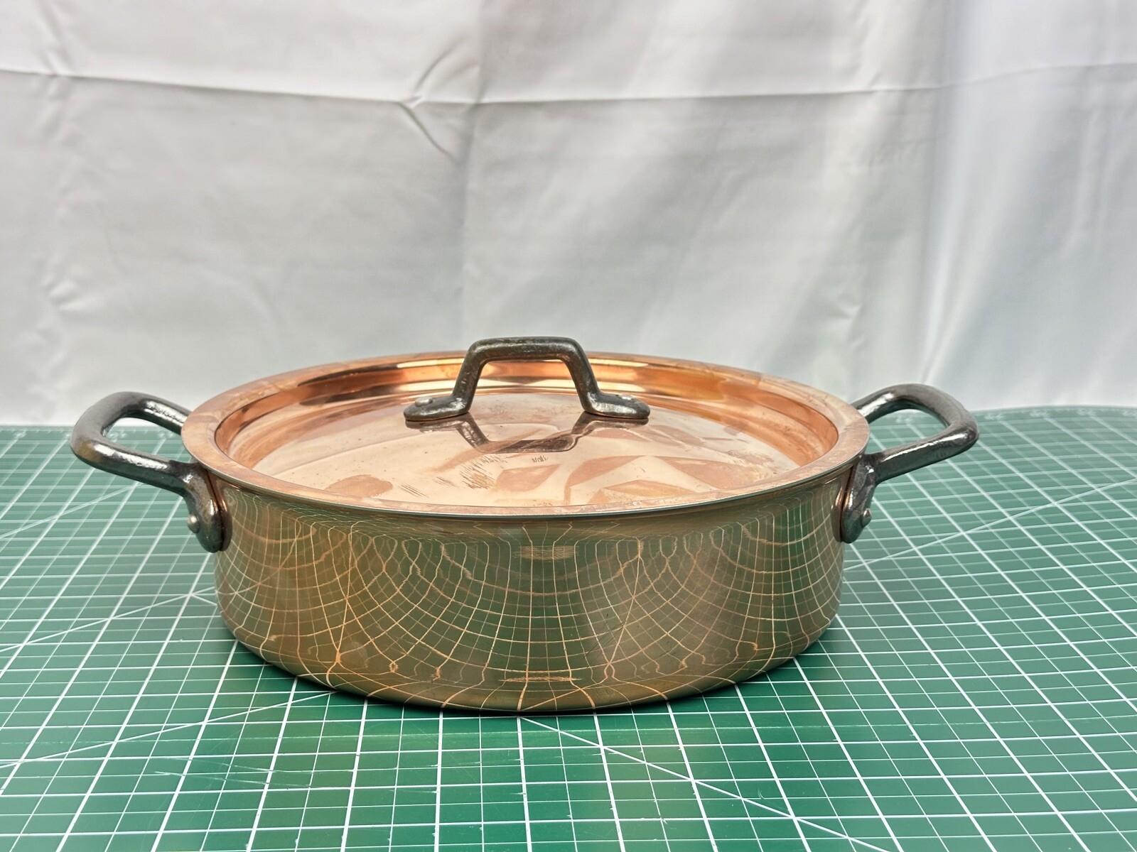 Matfer Bourgeat Copper Saute Pan Brazier With Lid 9 1/2 eBay