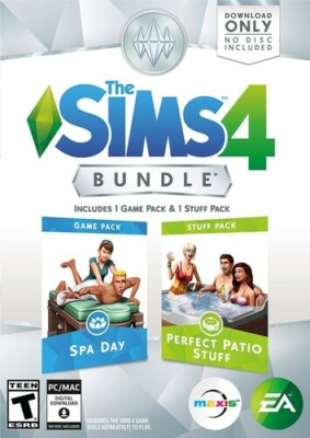The Sims 4 Bundle Pack [ Spa Day + Perfect Patio Stuff ] (PC / MAC) NEW!