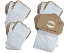 12 HEPA Bags for Electrolux Canister Vacuum Style C ~ 5 Layer Cloth bags